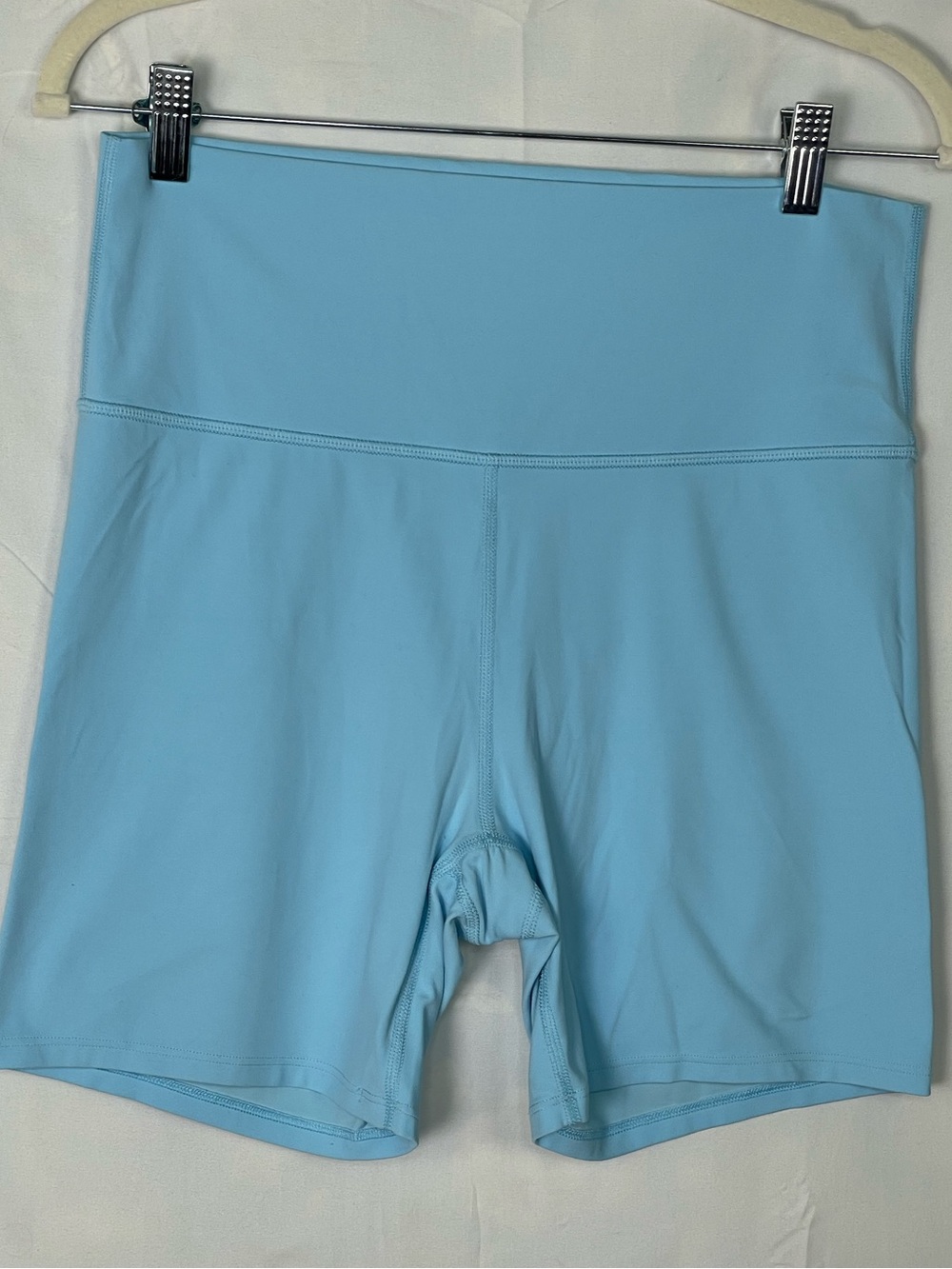 all in motion Light Blue High-Waist Bike Shorts